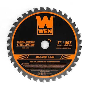 7 in. 36-Tooth Carbide-Tipped Professional Saw Blade for Steel Cutting