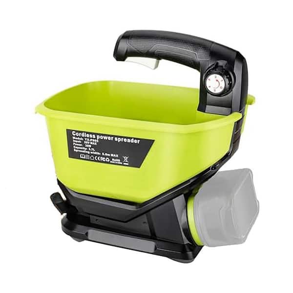 3.7 lb. Plastic Handheld Spreader for Lawn Fertilizer Grass Seed Rock Salt Ice Melt Year-Round Application