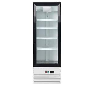 22 in. W 9 cu. ft. Upright Commercial One Glass Door Refrigerator in White
