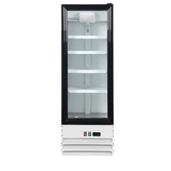 Cooler Depot 22 in. W 9 cu. ft. Upright Commercial One Glass Door Refrigerator in White