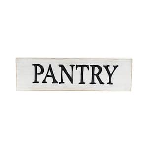 Indoor Pantry Whitewashed Wood Wall Decorative Sign