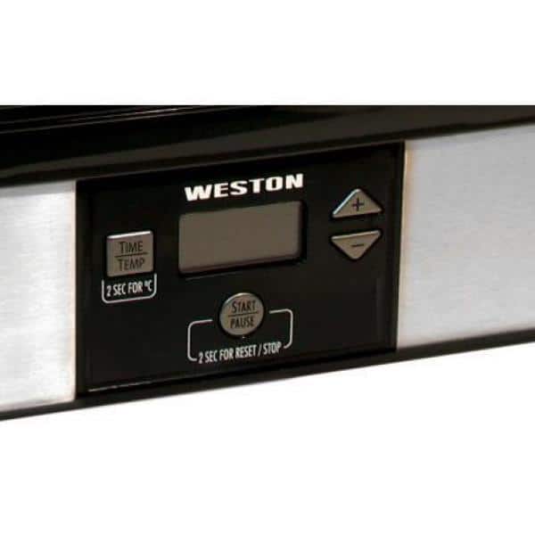 Weston 6-Tray Black Food Dehydrator with Temperature Sensor Yes