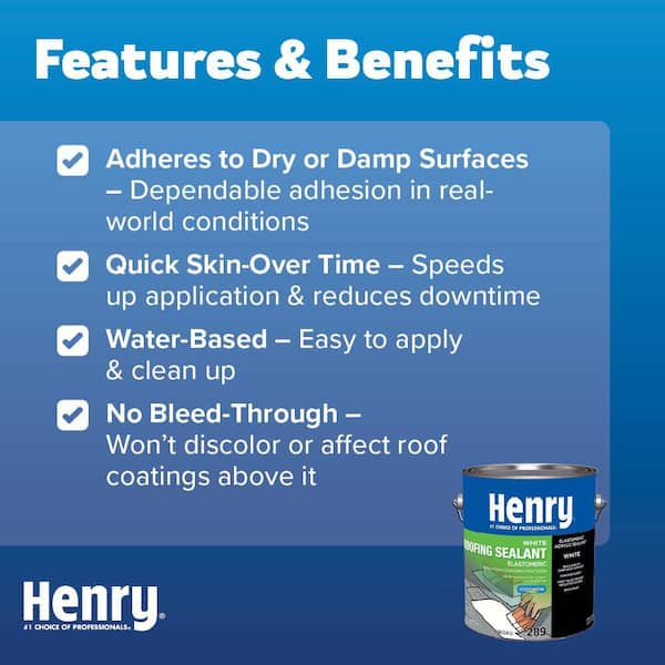 289 Elastomeric White Roofing Sealant 0.90 gal.