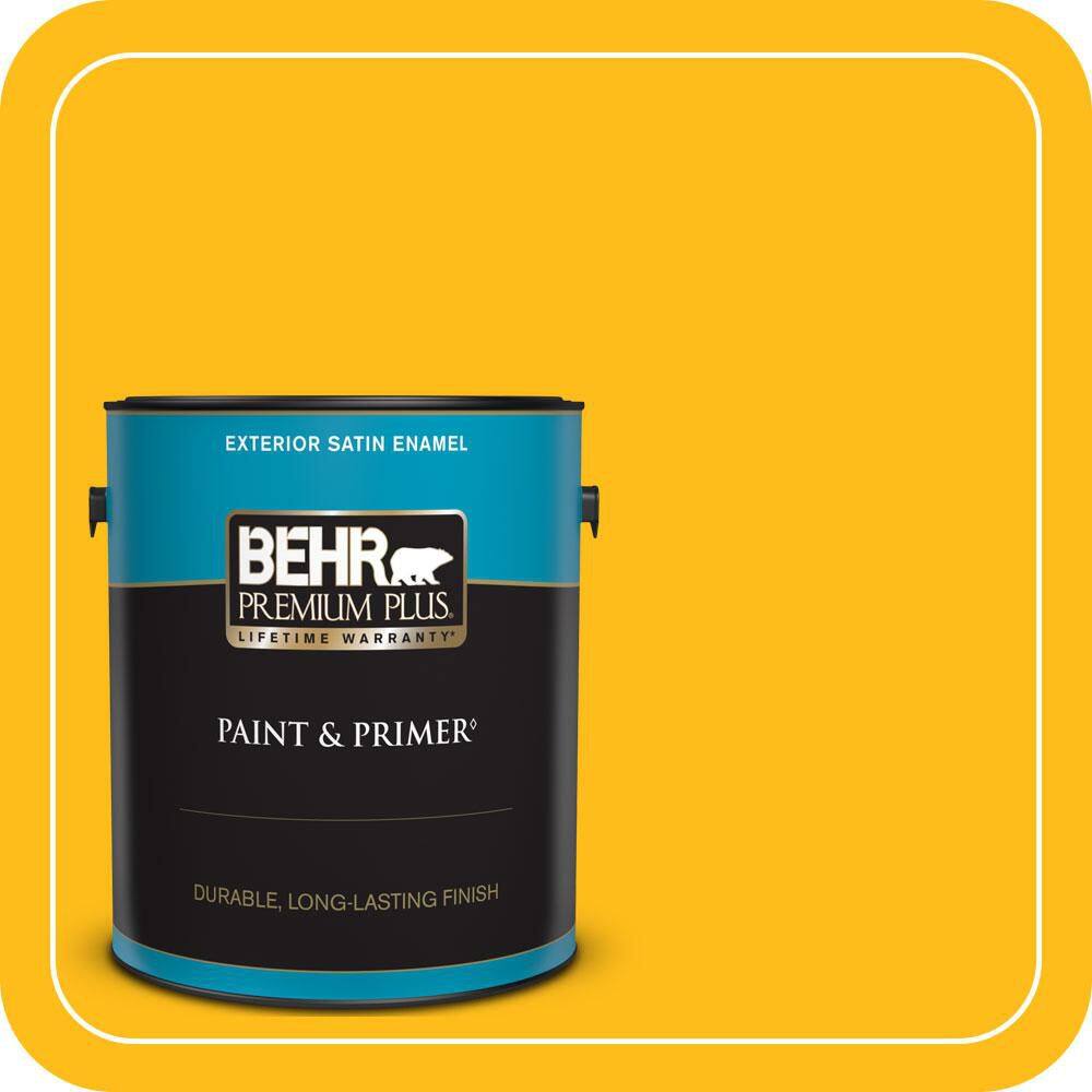 1 gal. #P290-7 Laser Lemon Satin Enamel Exterior Paint & Primer price history on PriceWatchPro