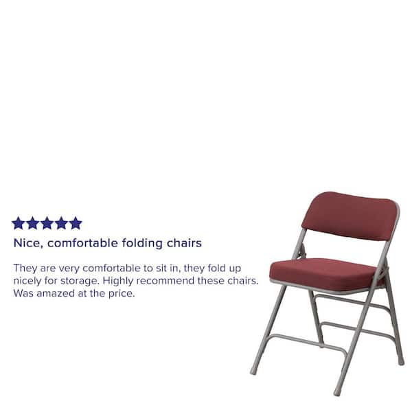 Comfortable folding outlet chairs with arms