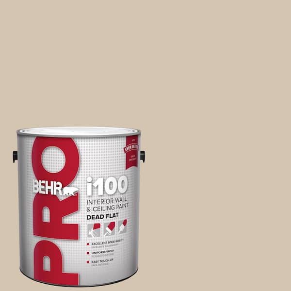 1 gal. #N300-3 Casual Khaki Dead Flat Interior Paint