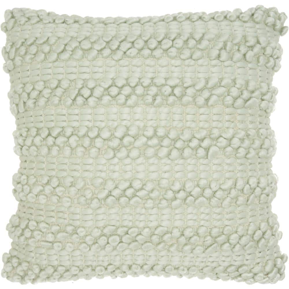 Mina Victory 20" Square Woven Stripes Cotton Throw Pillow