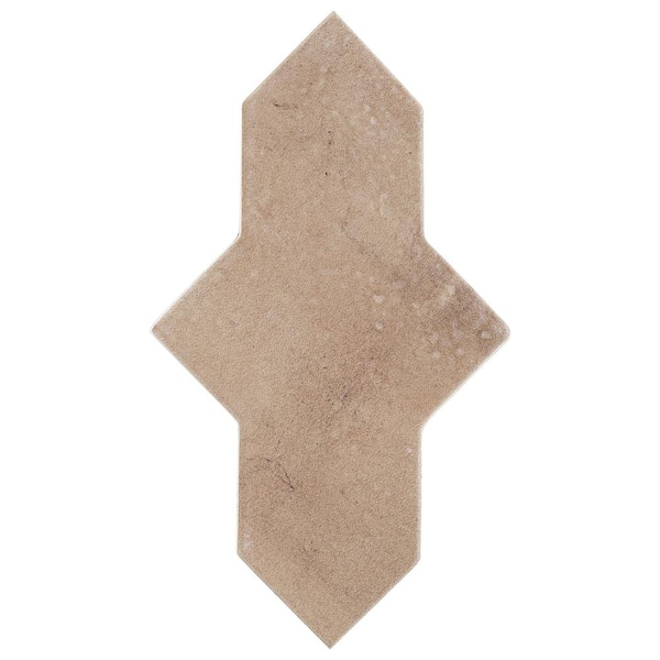 Ivy Hill Tile Tripoli Cruz Taupe Brown 4.84 in. x 0.39 in