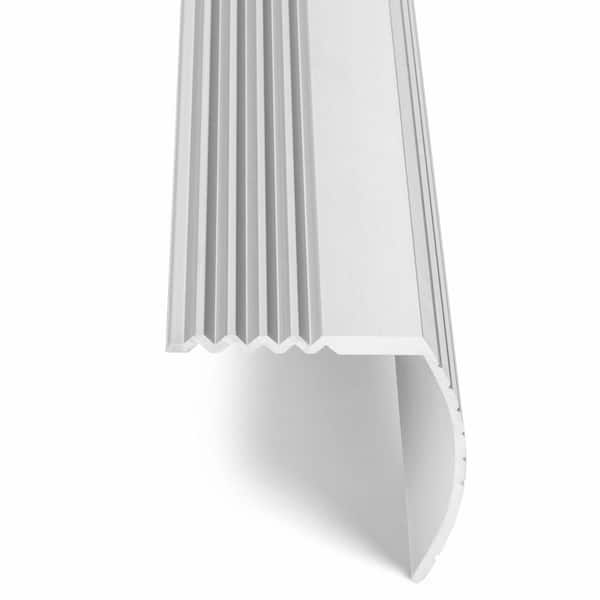 Silver 1-1/16 in. x 36in. Stair Edging Transition Strip