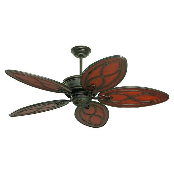 Illumine Zephyr 52 in. Indoor/Outdoor Distressed Bronze Ceiling Fan