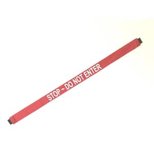 Nylon Stop Do Not Enter Safety Banner with Magnetic Ends. Fits up to a 51 in. Extra-Wide Doorway