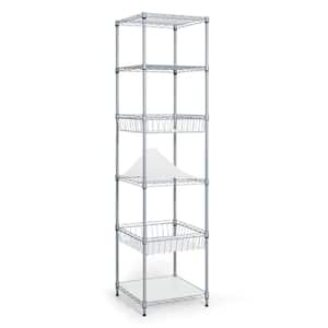 Honey Can Do Steel 22 in. W x 72 in.H x 22 in.D 6-Tier