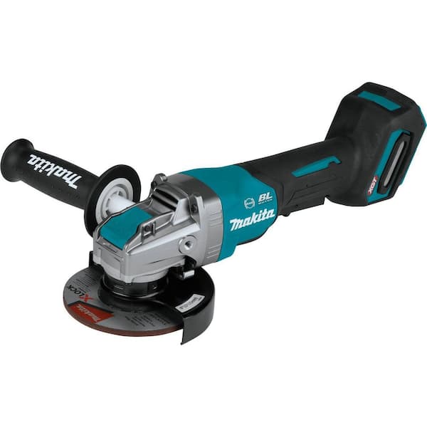Makita 40V max XGT Brushless Cordless 5 in. X-LOCK Paddle Switch Angle Grinder, with Electric Brake (Tool Only)