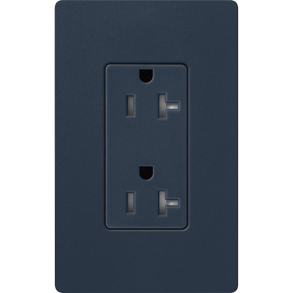 Claro 20-Amp Tamper-Resistant Duplex Receptacle, Deep Sea (SCRS-20-TR-DE)