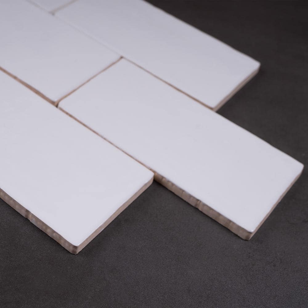 White Glossy 3x6 Ceramic Subway Wall Tile