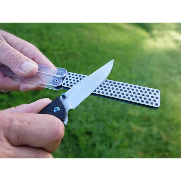 Portable Double-sided Fold Pockets Sharpener Diamond Knife Sharpening Stone  Tool