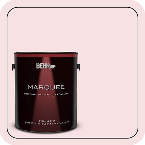BEHR MARQUEE 1 gal. #100C-1 Cupid Arrow Flat Exterior Paint & Primer