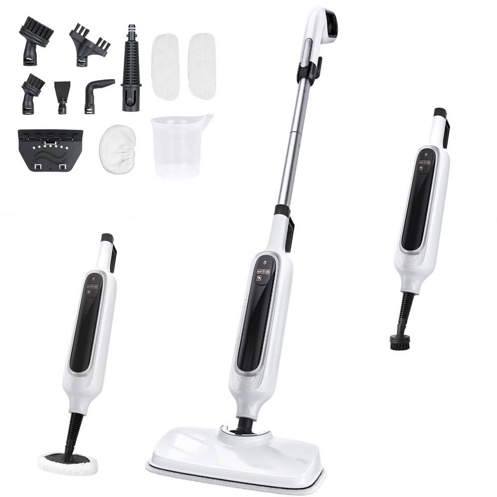 Corded 12-in-1 Steam Mop Detachable Handheld 3 Steam Modes Multi-Purpose for Floor Tile Bathroom Furniture Carpets price history on PriceWatchPro