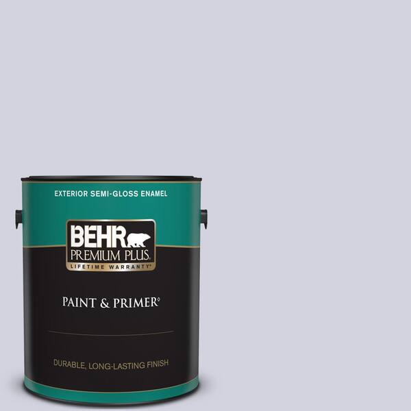 BEHR PREMIUM PLUS 1 gal. #S560-1 Courteous Semi-Gloss Enamel Exterior Paint & Primer