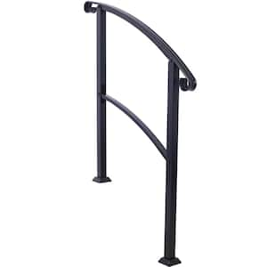 37 in. Steel Handrail for Outdoor Steps