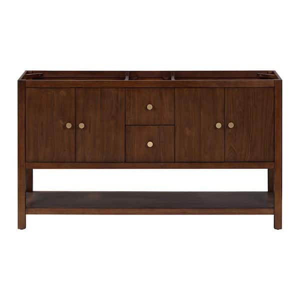 Avanity Zoe 60 in. Bath Vanity Cabinet without Top in Walnut