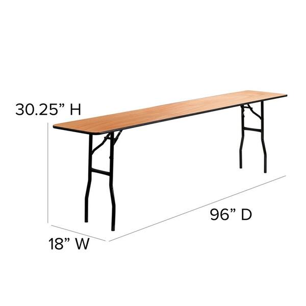 Narrow foldable table sales
