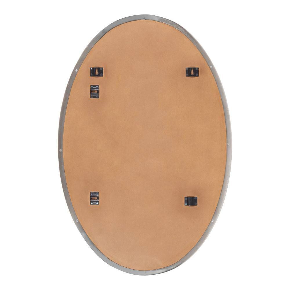 Rollo 30" Oval Silver and Gold Vanity Mirror