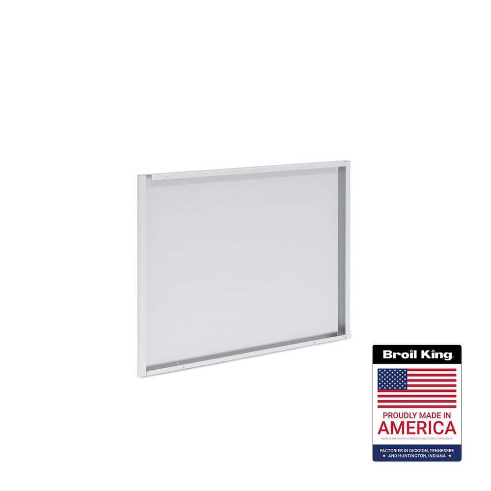 Stainless Steel 5-Burner Cabinet Rear Panel for Built-In Grill