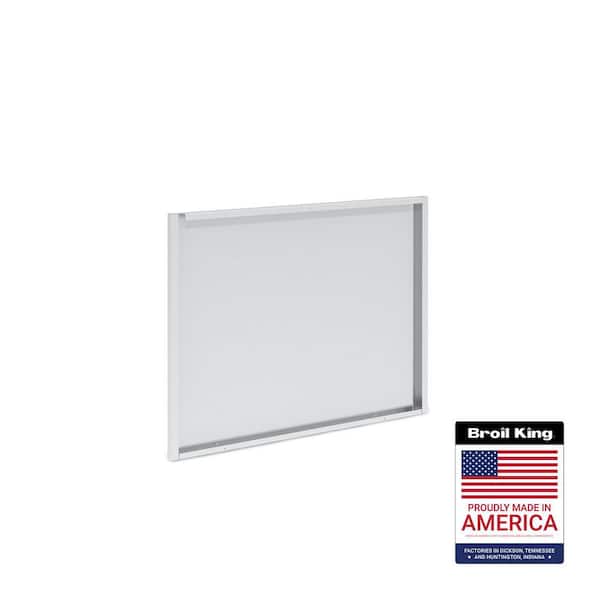 Stainless Steel 5-Burner Cabinet Rear Panel for Built-In Grill