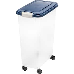 47 Qt. Airtight Pet Food Storage Bin in Navy