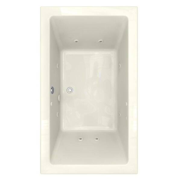 American Standard Studio Everclean 6 ft. x 42 in. Whirlpool Tub with Zero Edge Profile in Linen