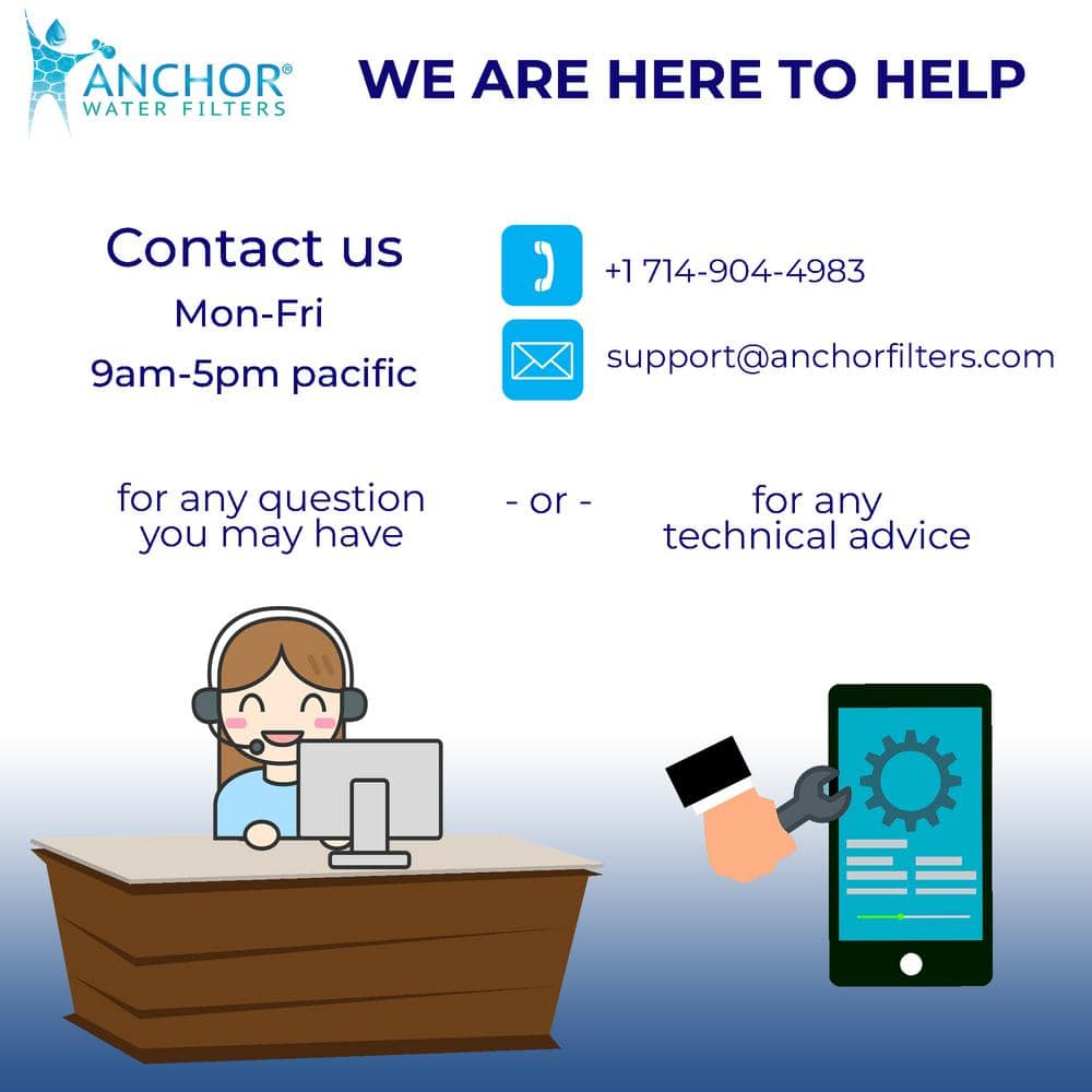 Anchor 3-Stage Under Counter Water Filtration System with Chrome Faucet