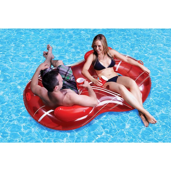Poolmaster Duo Circular Swimming Pool Float Lounge