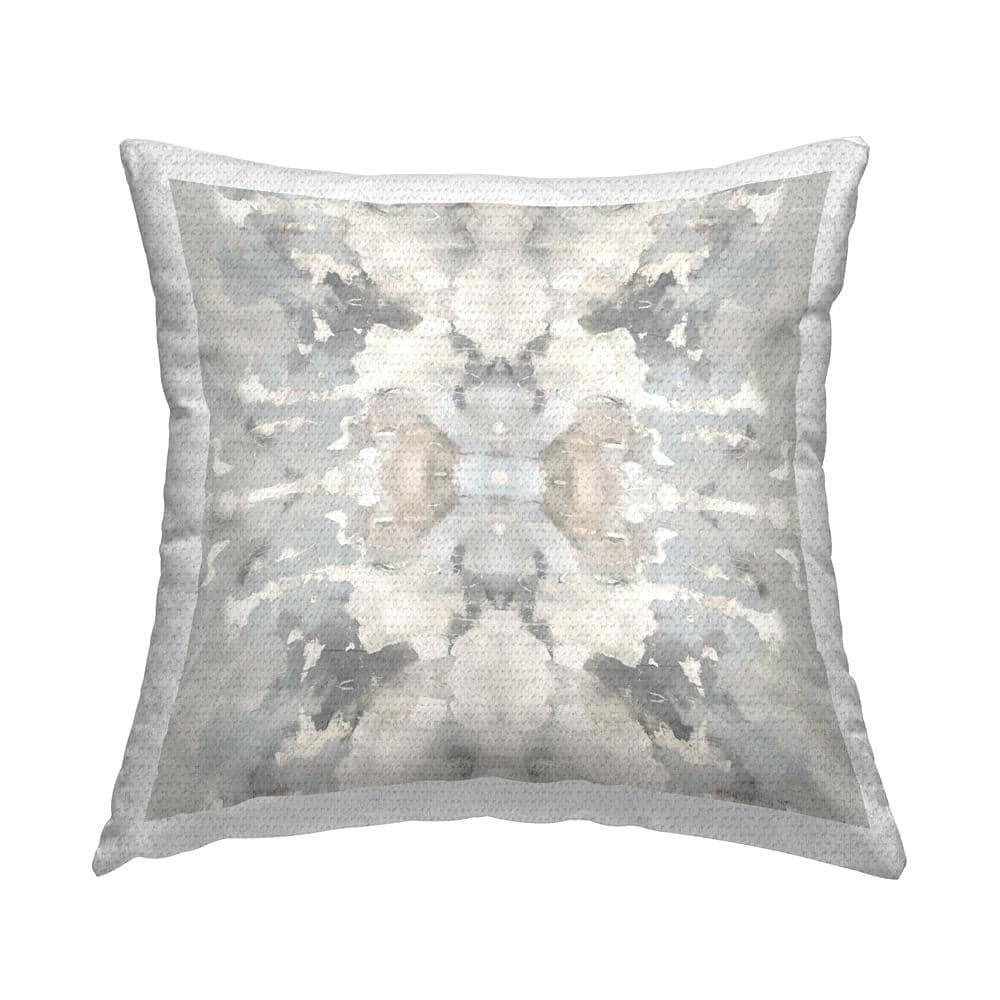 Soft Muted Tones Pattern Grey Square Outdoor Throw Pillow price history on PriceWatchPro