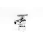 5/8 in. O.D. Compression (1/2 in. Nominal) Inlet x 3/8 in. O.D. Compression Outlet Quarter-Turn Angle Valve (10-Pack)