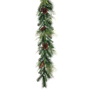 6 ft. Unlit Green Mixed Pine Artificial Christmas Garland