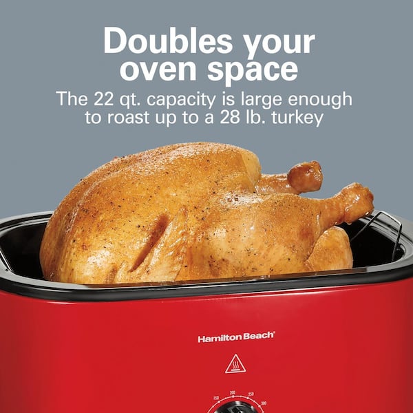 Roaster Oven - Fits Holiday Turkey - 22-Quart