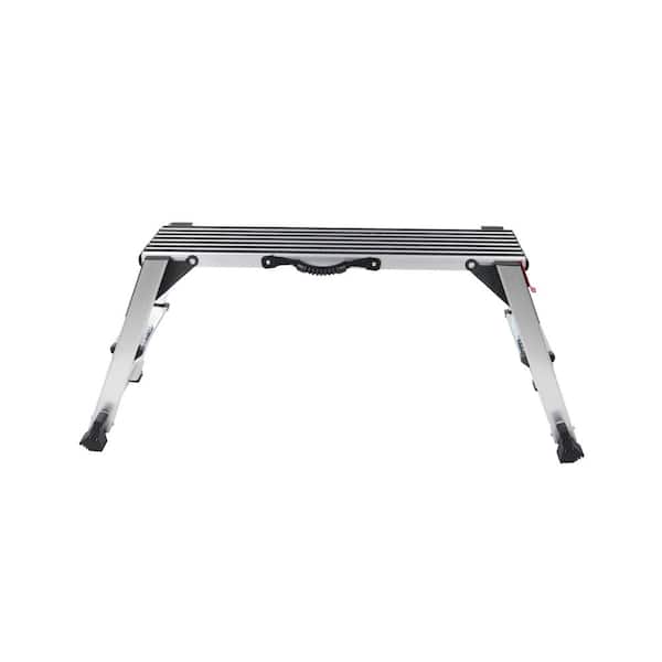 3.15 ft. x 1.64 ft. Aluminum Folding Work Platform 660 lbs Load Capacity w/Non-Slip Feet & Safety Buckle, 8.3 in. Fold