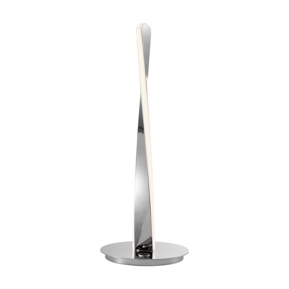 Tomlinson 19 in. Touch Dimmable Integrated LED Chrome Table Lamp price history on PriceWatchPro