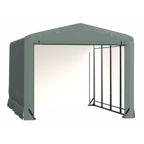 Sheltertube 12 ft. x 18 ft. x 10 ft. Green Garage