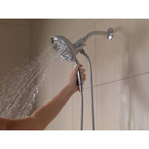 In2ition 4-Spray Dual Wall Mount Fixed and Handheld Shower Head 2.50 GPM Shower Heads in Chrome