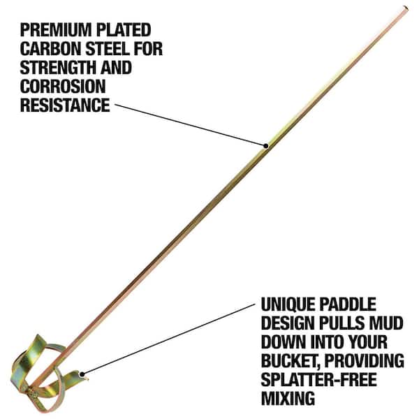 DEWALT 28 in. Pro Mixing Paddle with 4 in. Head in Gold