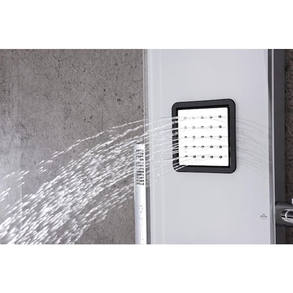 ANZZI Lynx 58 in. 3-Jet Full Body Shower Panel with Heavy Rain