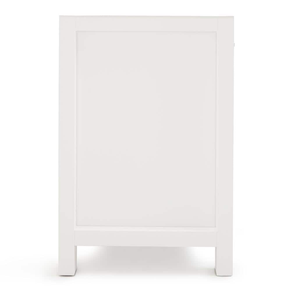 Bristol 60" White Single Freestanding Vanity Cabinet