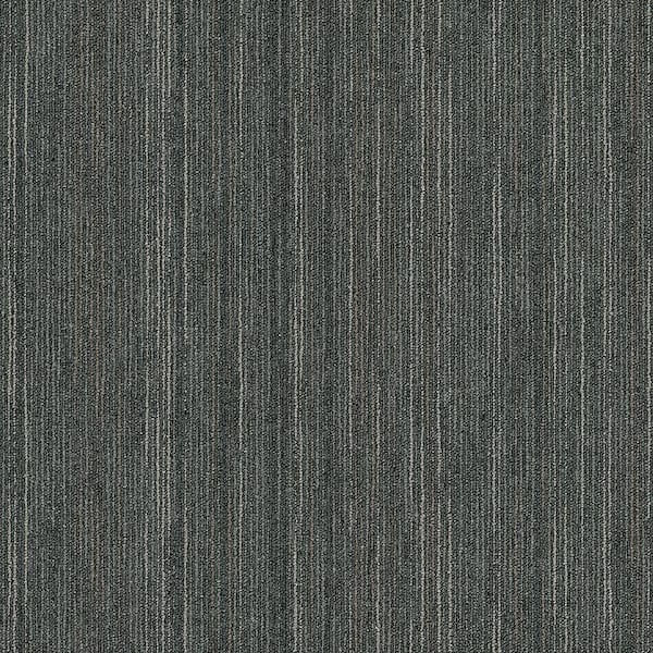 Intelligent - Brilliant - Gray Commercial 24 x 24 in. Glue-Down Carpet Tile Square (80 sq. ft.)