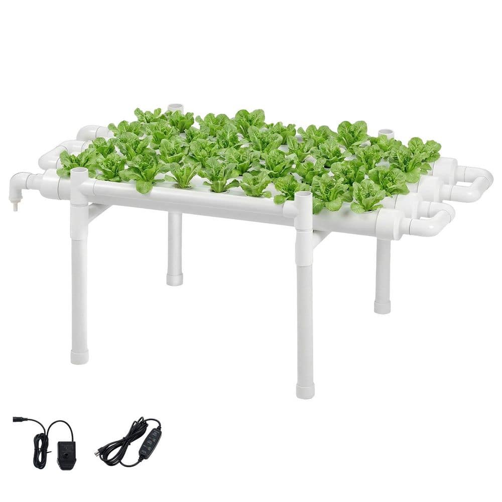 TAPPYSYSTEMページ SKYSHALO Hydroponics Growing System Kit, 1-Tier 36-Sites UPVC Pipe