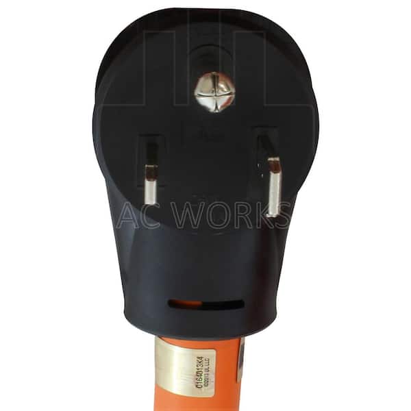 AC WORKS 10 ft. STW 8/3 3-Prong NEMA 6-50 Welder Extension Cord