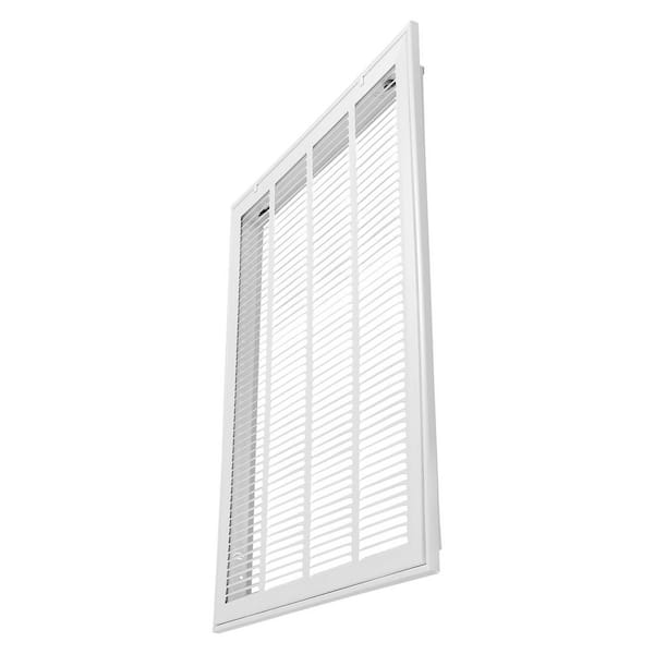 Return Air Filter Grille, Fits 20 W x 25 in. H Duct Opening, Filter Not Included, Return Air Vent Cover for Wall