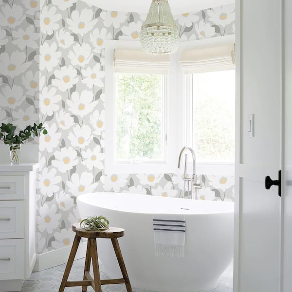 Mythic Dove Floral 2764-24320 Brewster Wallpaper