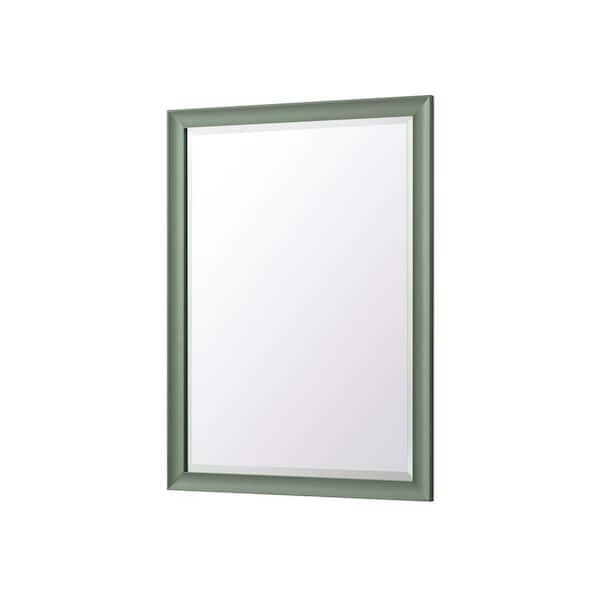 James Martin Vanities Glenbrook 30.0 in. W x 40.0 in. H Rectangular Framed Wall Bathroom Vanity Mirror in Smokey Celadon
